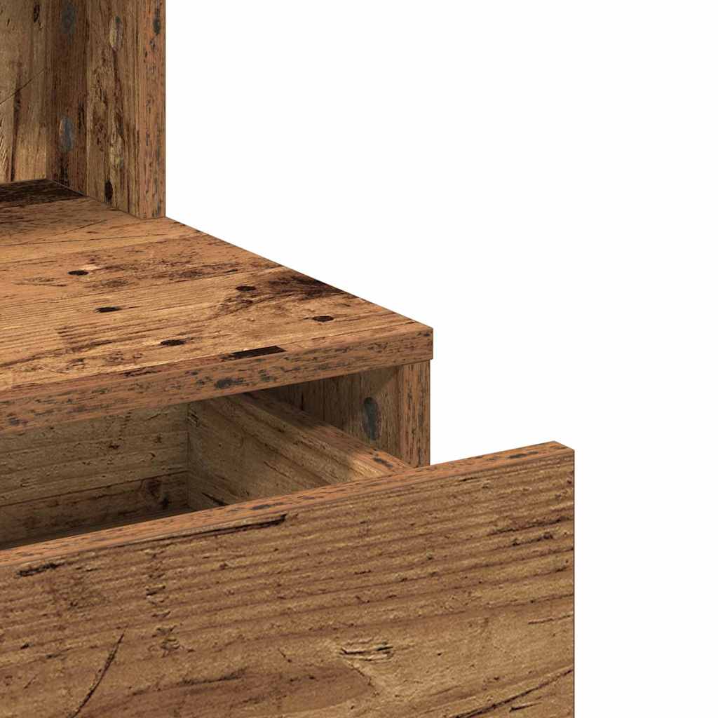 vidaXL Dressing Table Old Wood 80 x 41 x 134.5 cm Engineered Wood