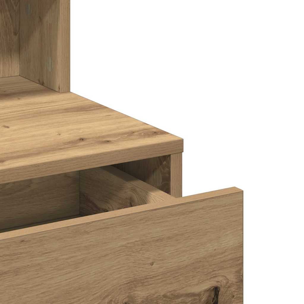 vidaXL Dressing Table Artisan Oak 80 x 41 x 134.5 cm Engineered Wood