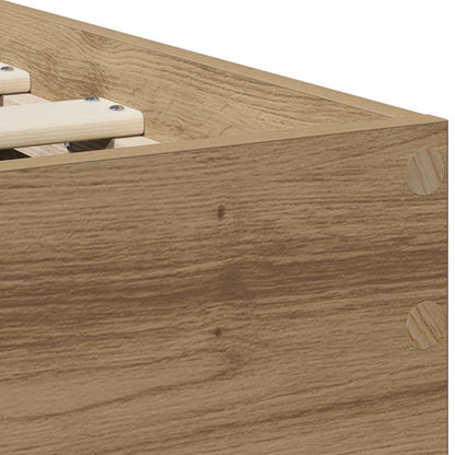 vidaXL Bed Frame Artisan Oak 75 x 190 cm Engineered Wood