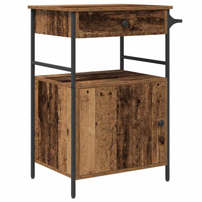 vidaXL Kitchen Trolley Old Wood 56 x 43 x 89.5 cm Engineered Wood