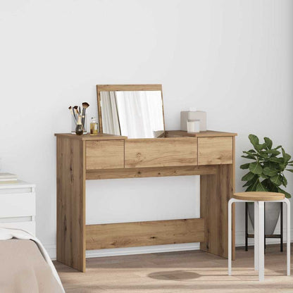 vidaXL Cosmetic Table Artisan Oak 100 x 45 x76 cm