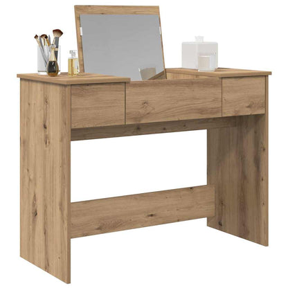 vidaXL Cosmetic Table Artisan Oak 100 x 45 x76 cm