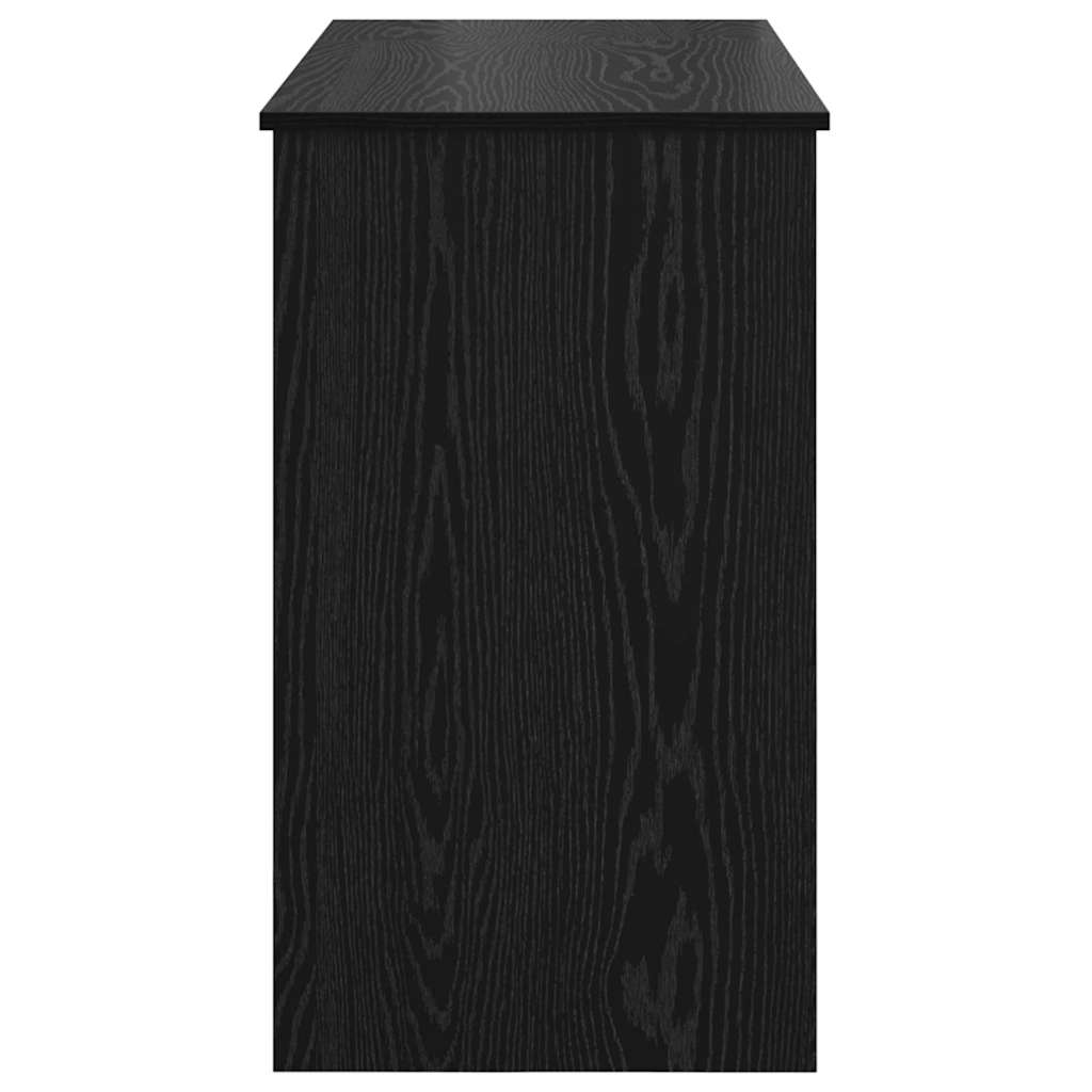 vidaXL Cosmetic Table with Drawer Black Oak 100 x 45 x76 cm