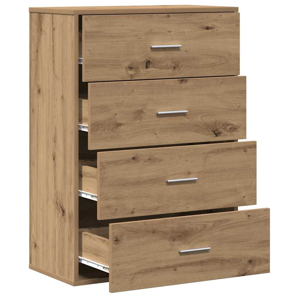 vidaXL Sideboard Artisan Oak 60 x 31 x 84 cm Engineered Wood