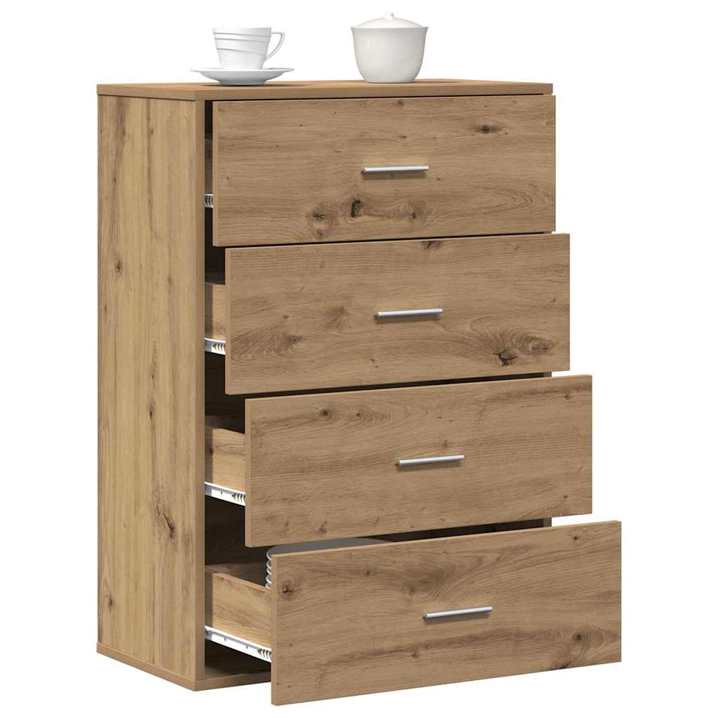 vidaXL Sideboard Artisan Oak 60 x 31 x 84 cm Engineered Wood