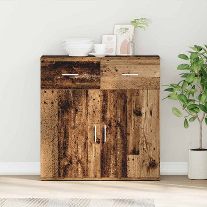 vidaXL Sideboard with Drawer Old Wood 78 x 38 x 80 cm Engineered Wood