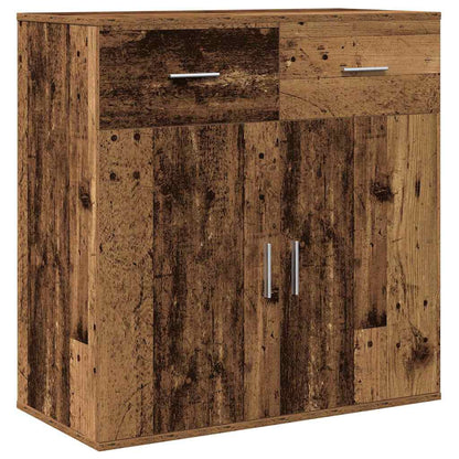 vidaXL Sideboard with Drawer Old Wood 78 x 38 x 80 cm Engineered Wood