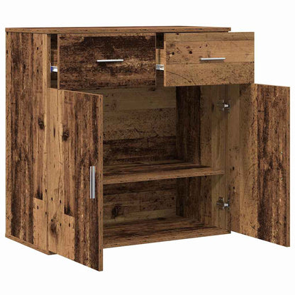 vidaXL Sideboard with Drawer Old Wood 78 x 38 x 80 cm Engineered Wood