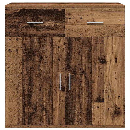 vidaXL Sideboard with Drawer Old Wood 78 x 38 x 80 cm Engineered Wood