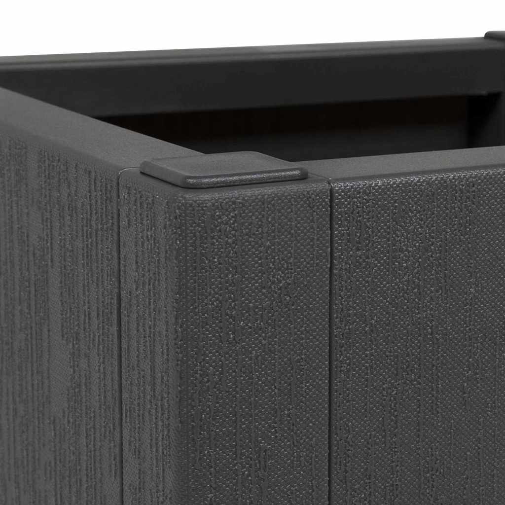 vidaXL Garden Flower Box Dark Grey 36 x 36 x 35 cm PP