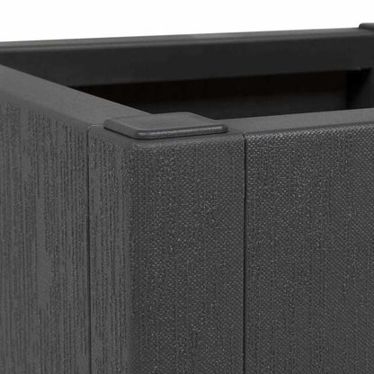 vidaXL Garden Flower Box Dark Grey 36 x 36 x 35 cm PP