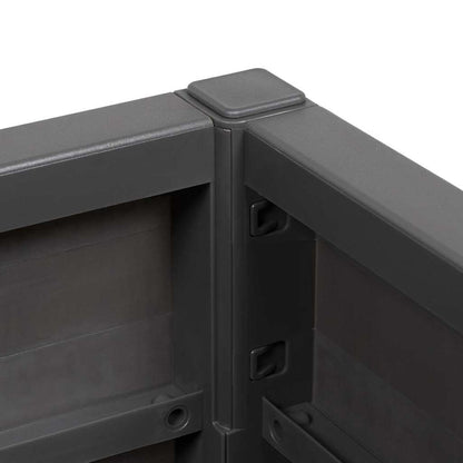 vidaXL Garden Flower Box Dark Grey 36 x 36 x 35 cm PP