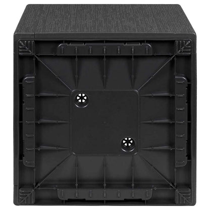 vidaXL Garden Flower Box Dark Grey 36 x 36 x 35 cm PP