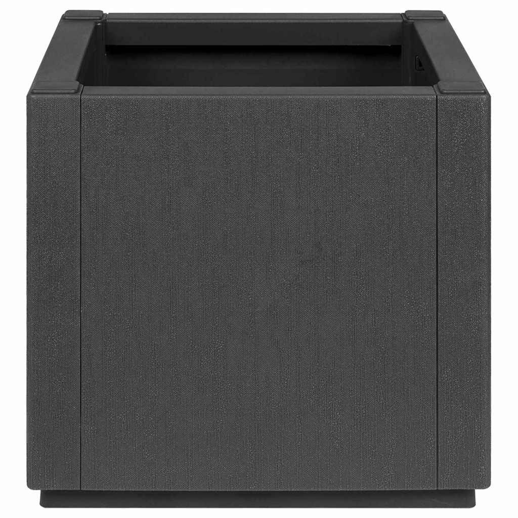 vidaXL Garden Flower Box Dark Grey 36 x 36 x 35 cm PP
