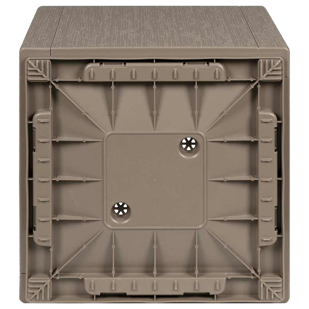 vidaXL Garden Flower Box Light Brown 36 x 36 x 35 cm PP