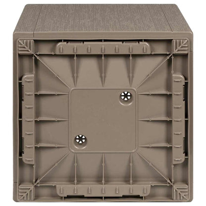 vidaXL Garden Flower Box Light Brown 36 x 36 x 35 cm PP