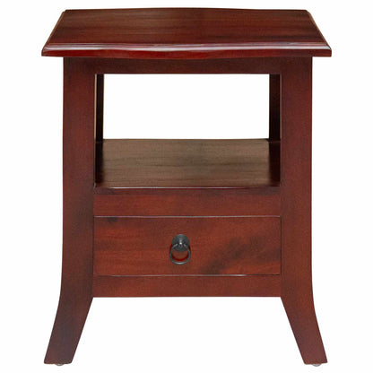 vidaXL Bedside Cabinet Brown 40 x 40 x 45,5 cm Solid Mahogany Wood