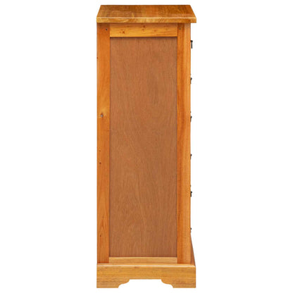 vidaXL Chest of Drawers Natural 45 x 35 x 100.5 cm Solid Mahogany Wood