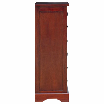 vidaXL Chest of Drawers Brown 45 x 35 x 100.5 cm Solid Mahogany Wood