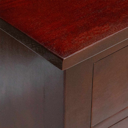 vidaXL TV Cabinet Brown 100 x 40.5 x 46 cm Solid Mahogany Wood