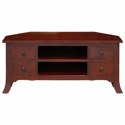 vidaXL TV Cabinet Brown 100 x 40.5 x 46 cm Solid Mahogany Wood