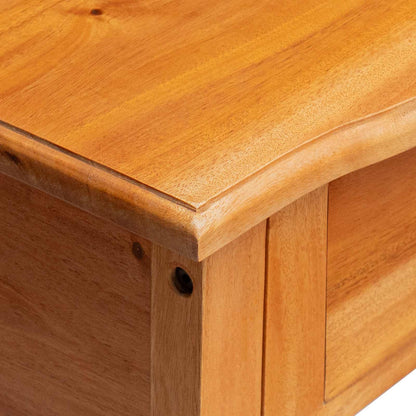 vidaXL Console Table Natural 50.5 x 30 x 75.5 cm Solid Mahogany Wood