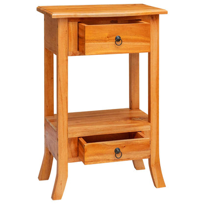 vidaXL Console Table Natural 50.5 x 30 x 75.5 cm Solid Mahogany Wood