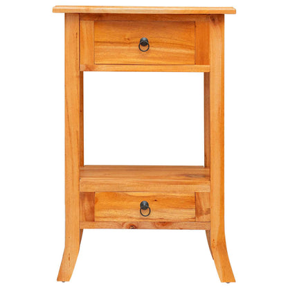 vidaXL Console Table Natural 50.5 x 30 x 75.5 cm Solid Mahogany Wood