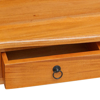 vidaXL Console Table Natural 115 x 32 x 76 cm Solid Mahogany Wood
