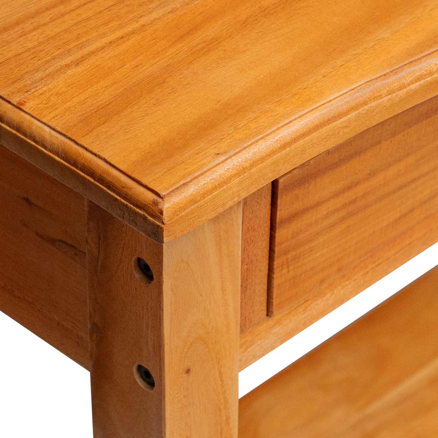 vidaXL Console Table Natural 115 x 32 x 76 cm Solid Mahogany Wood