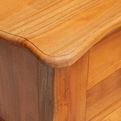 vidaXL Side Table Natural 60.5 x 30 x 61 cm Solid Mahogany Wood