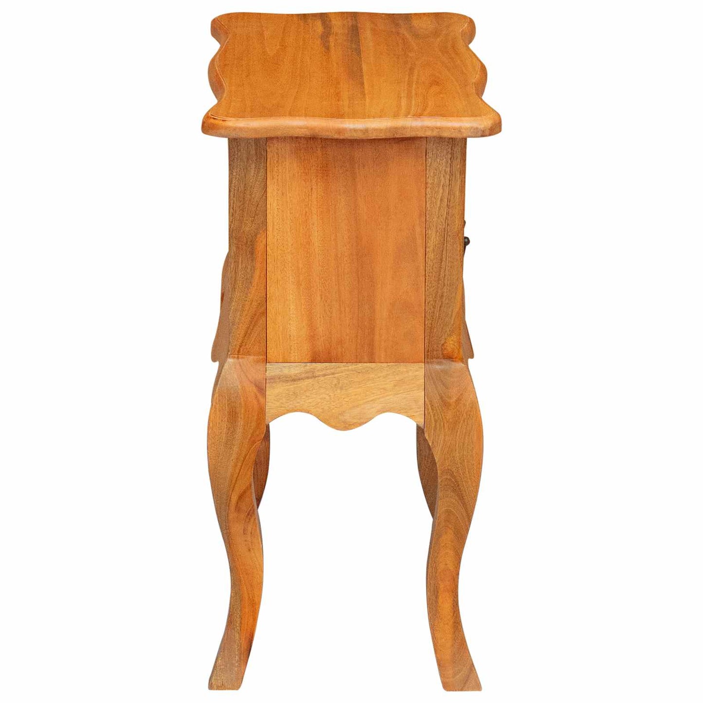 vidaXL Side Table Natural 60.5 x 30 x 61 cm Solid Mahogany Wood