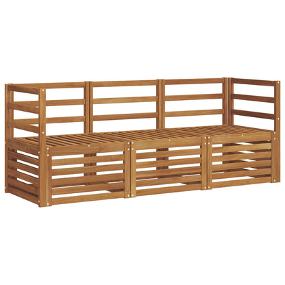 vidaXL Sofa Sets 3 pcs Natural Solid Acacia Wood