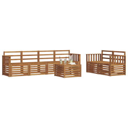 vidaXL Outdoor Sofa Set 7 pcs Natural Solid Acacia Wood