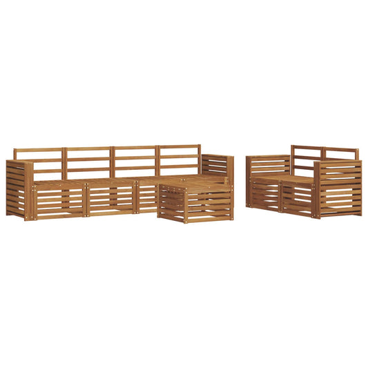 vidaXL Outdoor Sofa Set 7 pcs Solid Acacia Wood