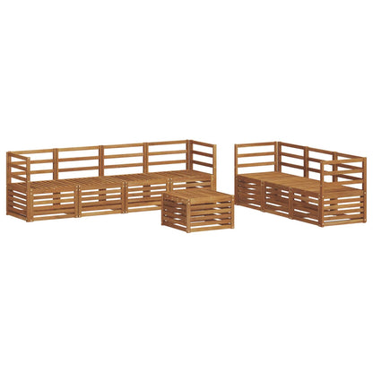 vidaXL Sofa Sets 8 pcs Natural Solid Acacia Wood