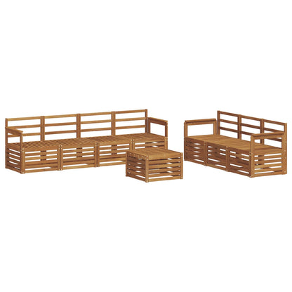 vidaXL Sofa Sets 8 pcs Natural Solid Acacia Wood
