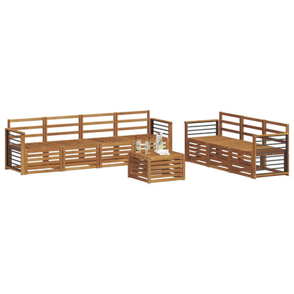 vidaXL Sofa Sets 8 pcs Natural Solid Acacia Wood