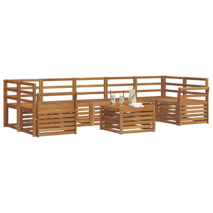 vidaXL Sofa Sets 8 pcs Natural Solid Acacia Wood