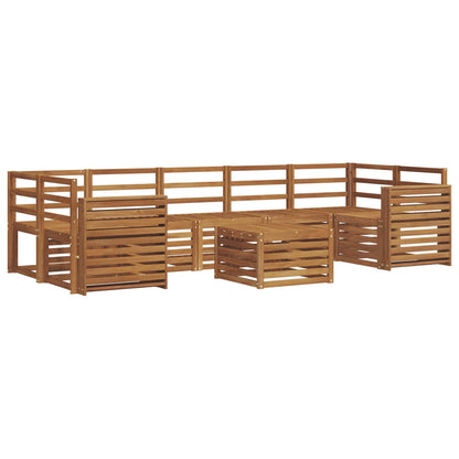 vidaXL Sofa Sets 8 pcs Natural Solid Acacia Wood