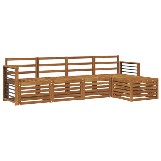 vidaXL Outdoor Sofa Set 5 pcs Natural