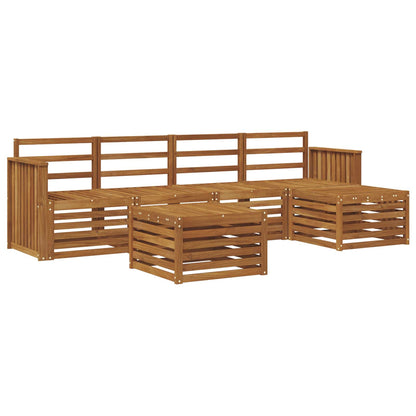 vidaXL Outdoor Sofa Set 6 pcs Natural