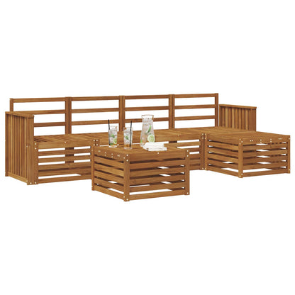 vidaXL Outdoor Sofa Set 6 pcs Natural
