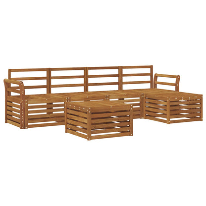 vidaXL Outdoor Sofa Set 6 pcs Natural