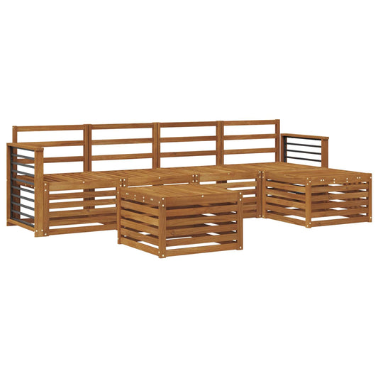 vidaXL Outdoor Sofa Set 6 pcs Natural