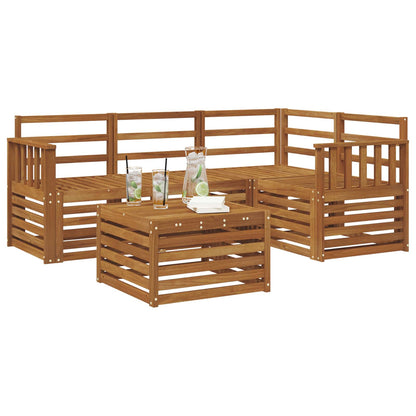 vidaXL Outdoor Sofa Set 5 pcs Natural