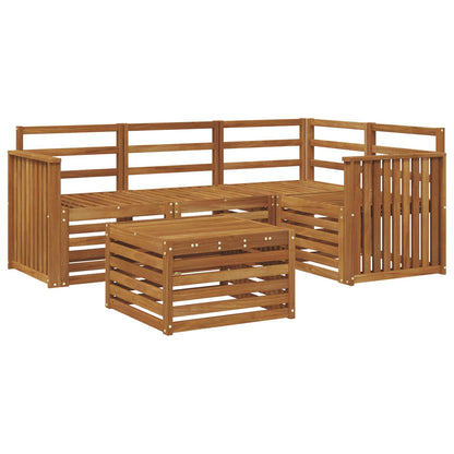 vidaXL Outdoor Sofa Set 5 pcs Natural