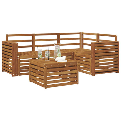 vidaXL Outdoor Sofa Set 5 pcs Natural