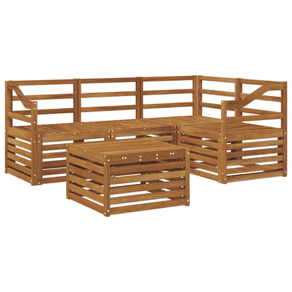 vidaXL Outdoor Sofa Set 5 pcs Natural