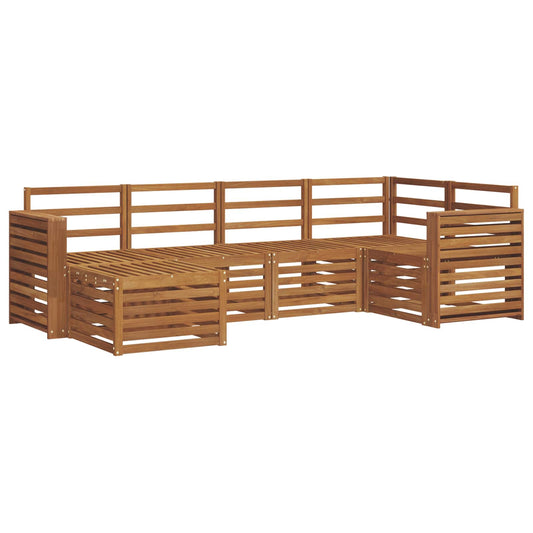 vidaXL Outdoor Sofa Set 6 pcs Natural Polyester